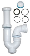U-bended drainpipe for hand wash basins 1 1/2"