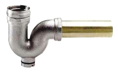 Abwasserrohr aus Messing, verchromt - Anschluss  1 1/2"