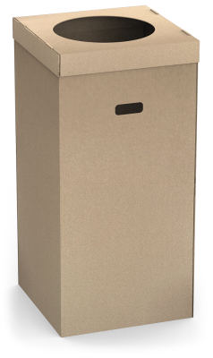 Cardboard bin for events 128 L
