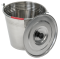 Edelstahleimer mit Deckel 15L GO Serie