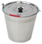 GO series 15L stainless steel bucket with lid