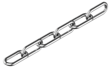 Lange Gliederkette nach DIN 763 ø5 A4