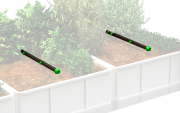 Kit de irrigação opcional para prateleira de jardim interior