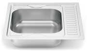 Évier encastrable avec égouttoir réversible Série 6.6 Compact
