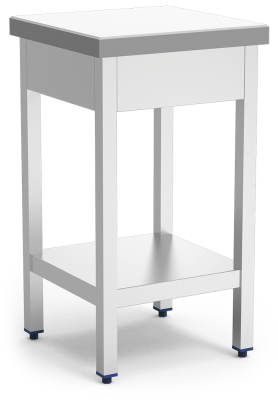 White polyethylene and stainless steel chopping block