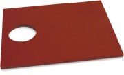 Tábuas sobressalentes para mesa de polietileno vermelho P500 com orifício