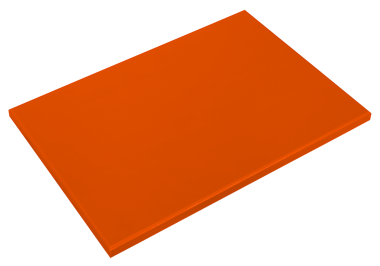 Plaque de découpe en polyéthylène orange P500