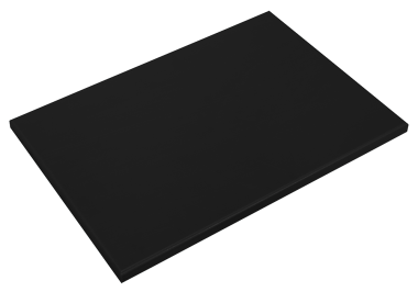 Black poliethylene high density P500 cutting board lioninox