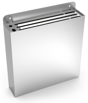 Stainless steel mounted knife holder with wrapping