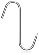 Stainless steel rod hook "S" shaped (10 pieces)