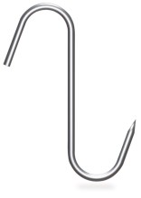 Crochet inox de boucher a tige modele esse (10 pièces)