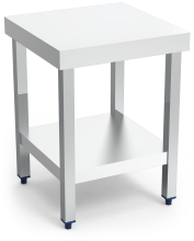 Table centrale inox avec étagère, spécial machines