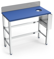 Table de préparation de poisson dessus en polyéthylène