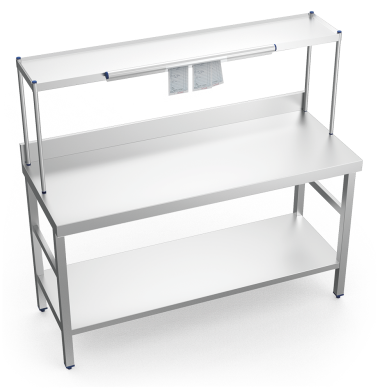Stainless steel desktop shelf lioninox