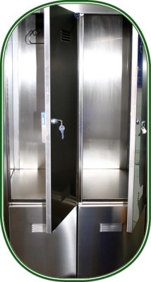 Stainless steel 6 doors locker