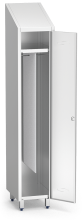 Vertical separator for large PVC locker door