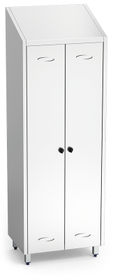 Armoire inox pour produits d´entretien - 2 portes