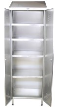 Armoire rayonnage inox de 2 portes