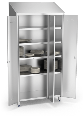 Armoire inox à vaisselle renforcée