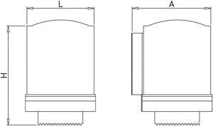 Distributeur inox de papier cheminé