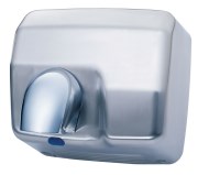 Stainless satiny optic hand drier with nozzle