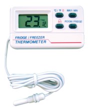 Digital probe thermometer for fridge and freezer